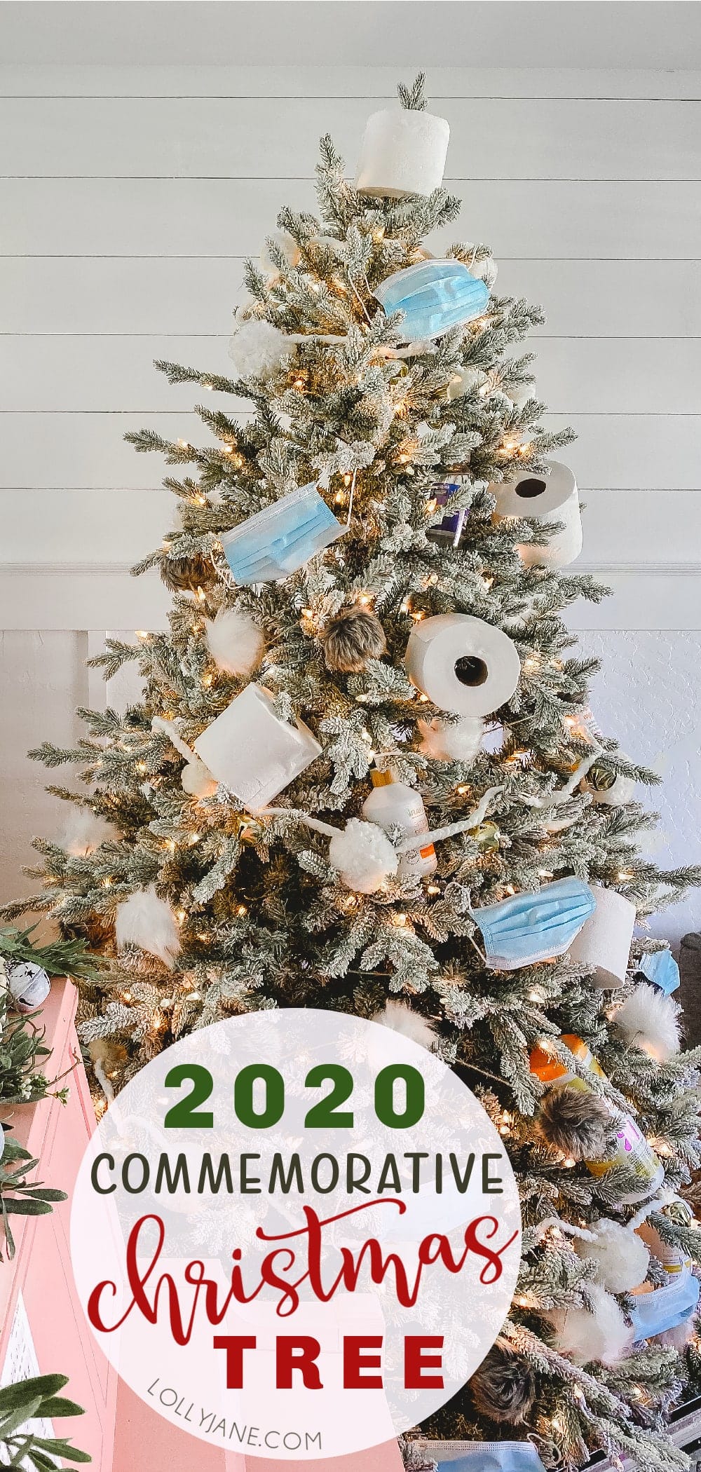Just add a dumpster fire on top for the perfect 2020 Commemorative Christmas tree, perfect for a white elephant party... socially distanced, of course! ;) #2020 #2020tree #2020Christmas #ChristmasTree