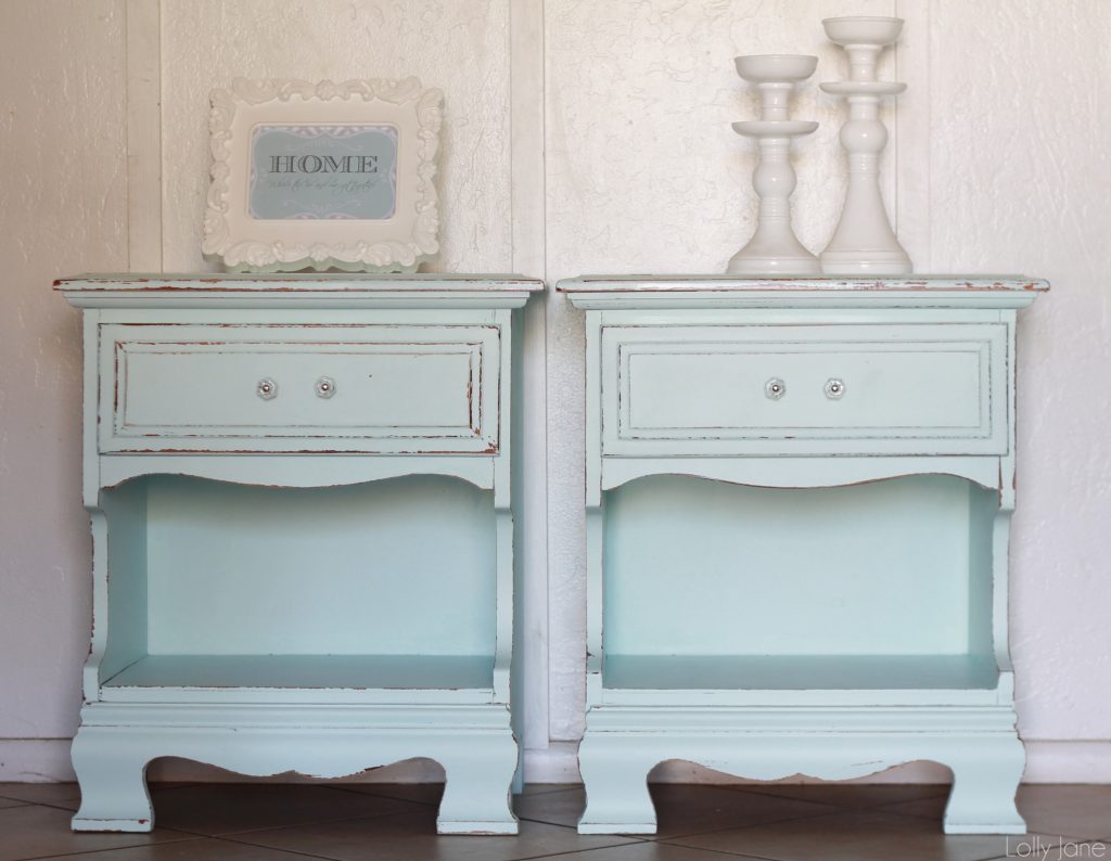aqua nightstands