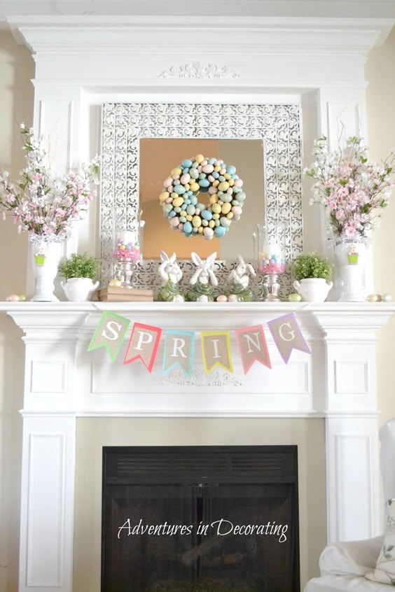 Spring mantel: 