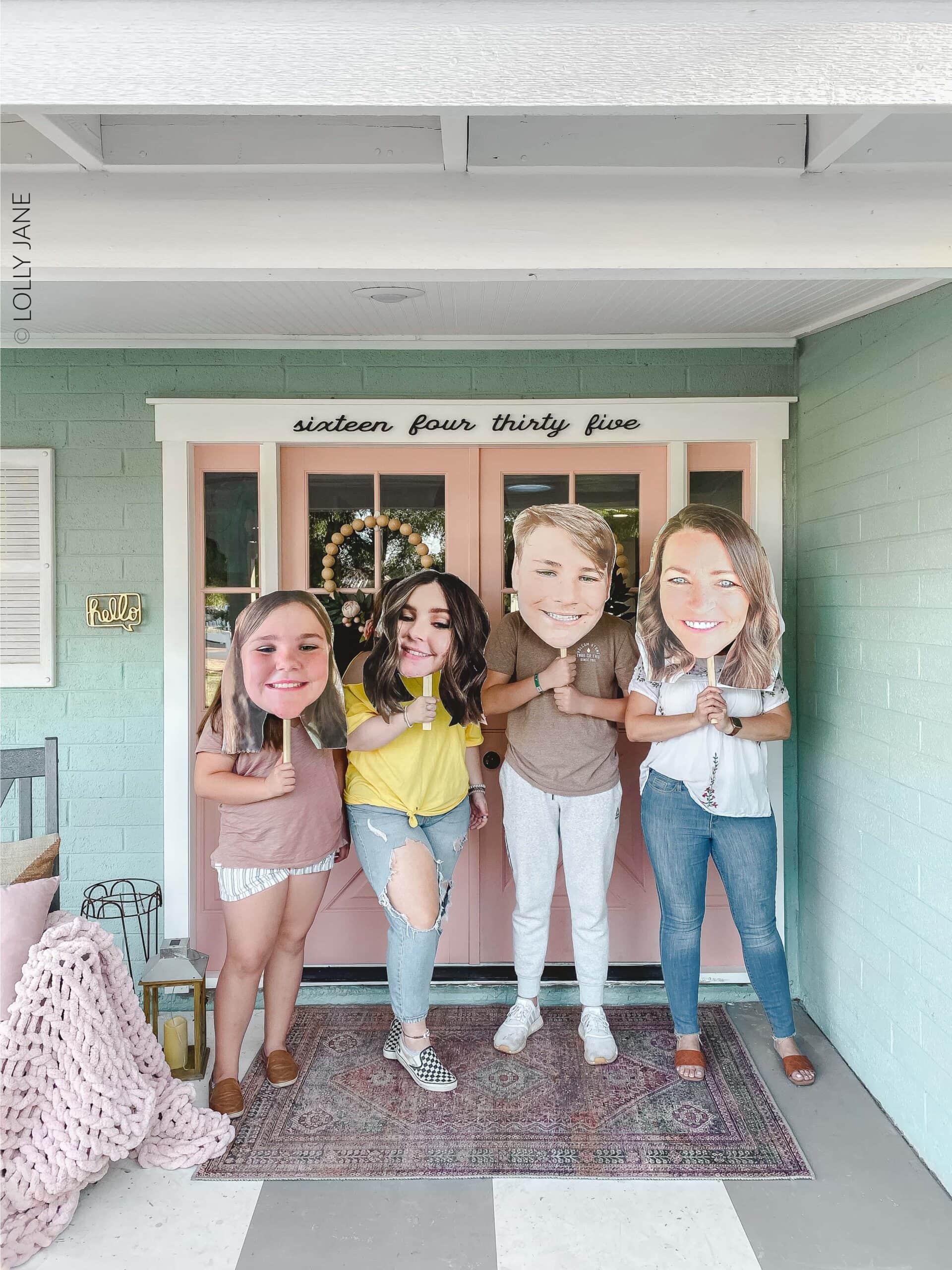 DIY Big Head Cutout! So fun for any event to help make your person feel extra special, no fancy tools needed and cost less than $10 each! #diy #diybighead #bigheadcutout #diycutout