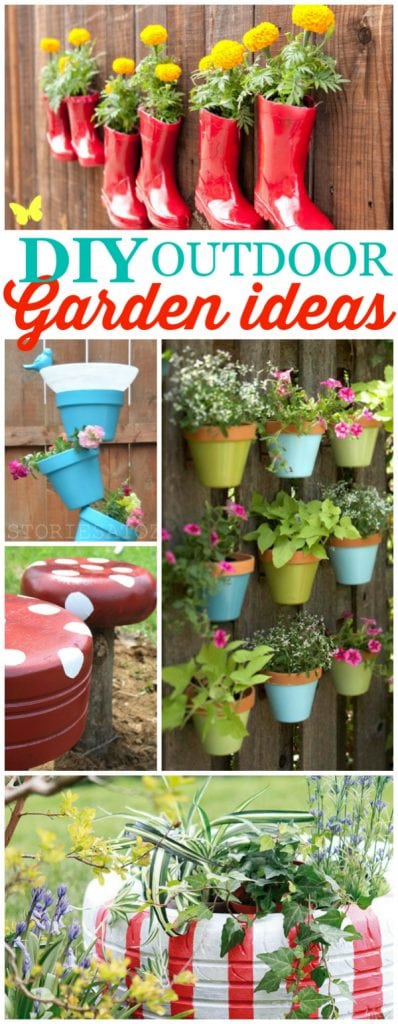 15+ DIY outdoor garden ideas