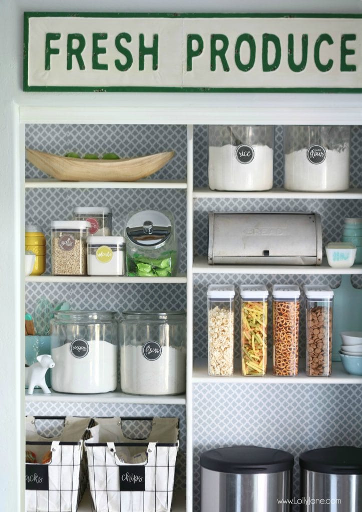 Transform your space in under an hour for less than $20, love this quick pantry makeover!