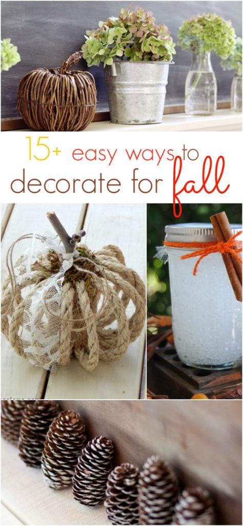 15+ easy ways to decorate for fall