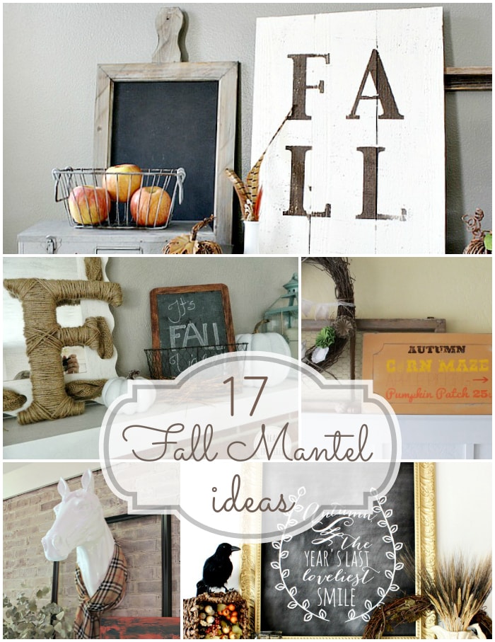 F is for Fall Mantels