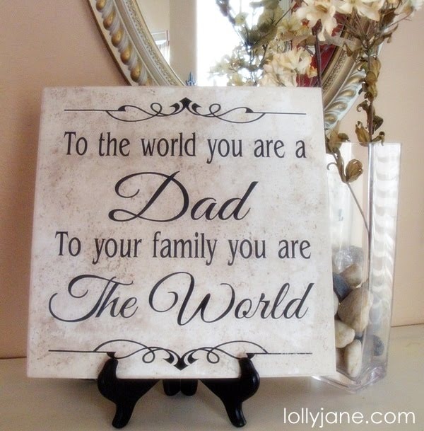 Father’s Day dad tile