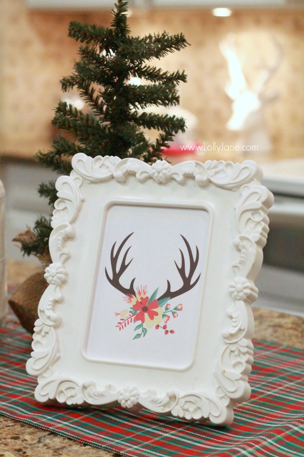easy Christmas kitchen decor ideas |free printable