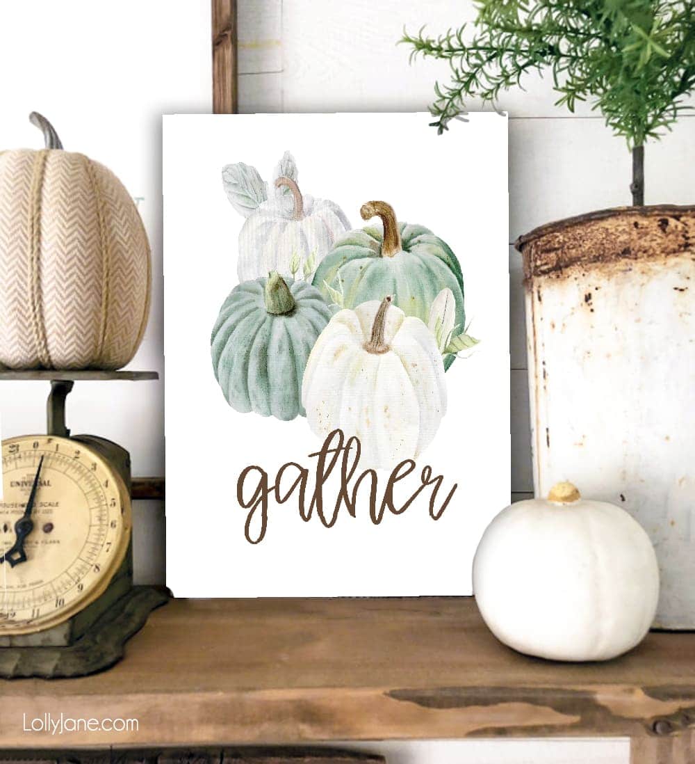 Print + display this Free Farmhouse Style Fall Printable Art... instant autumn decor! #freeprintable #printableart #fallart #fallprintable #farmhouseprint #farmhousestyle #autumn
