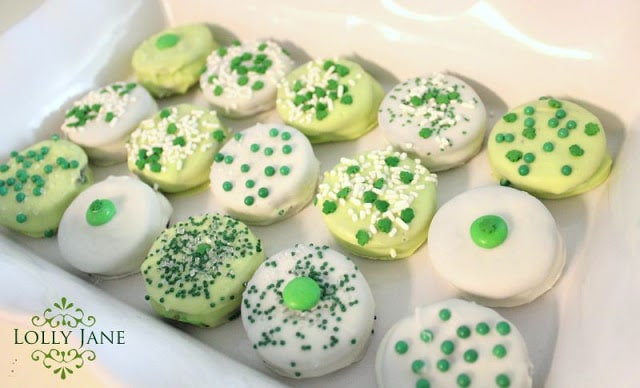 St. Patty’s Day chocolate dipped Oreo