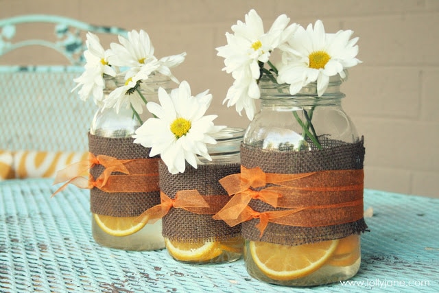 mason jar vases