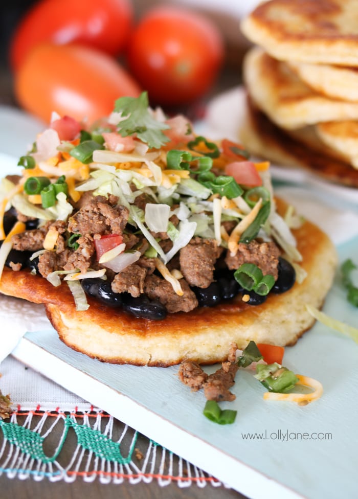 Quick and Easy Beef Navajo Tacos
