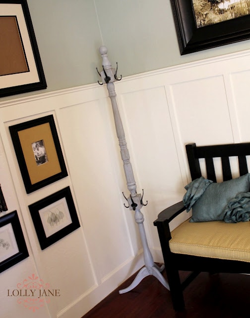 DIY trash to treasure coat rack