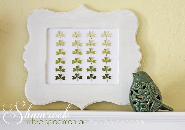 Shamrock ombre specimen art