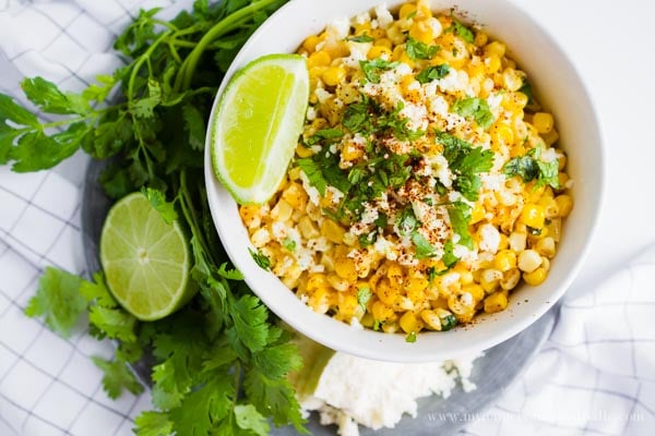 Yummy Street Corn- easy recipe! via MyNameIsSnickerdoodle.com