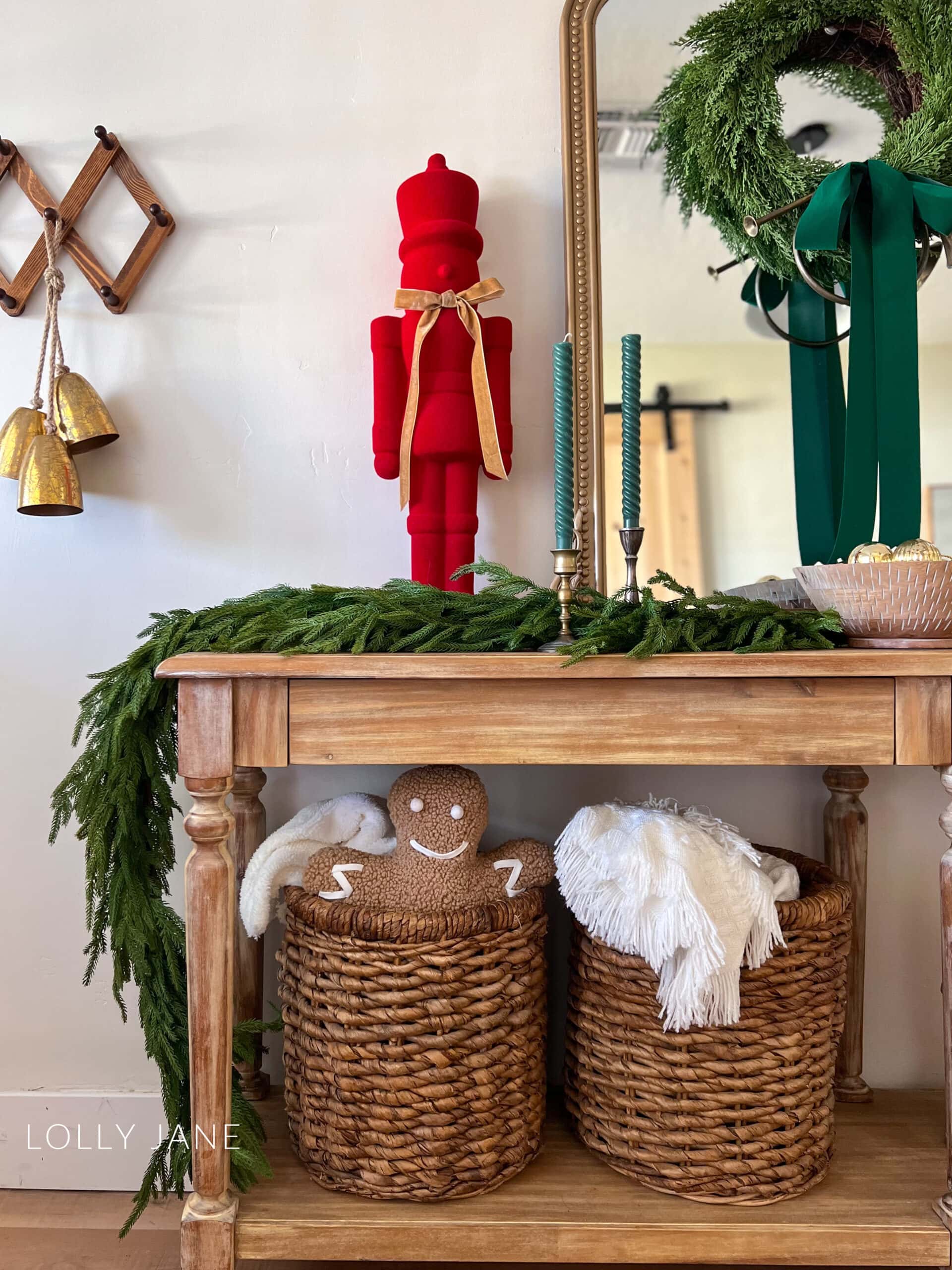 Dive into the world of festive frugality with our playful yet professional thrifted Christmas entryway decor tutorial, where budget-friendly charm meets jolly sophistication, turning thrifted treasures into a stylish holiday welcome!