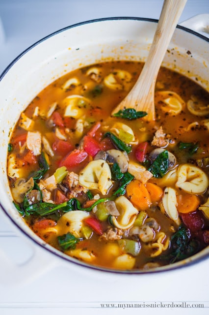 Dang delicious and EASY Tortellini Soup!