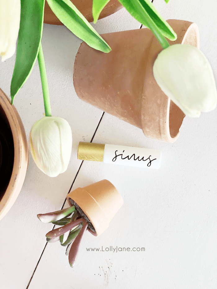 This sinus rollerball doTerra blend will bring instant relief to sinus pain. Just roll on this easy sinus rollerball blend recipe to naturally relieve sinus pressure. #doterra #sinusoilblend #rollerballblendsinus #sinusrollerballblend